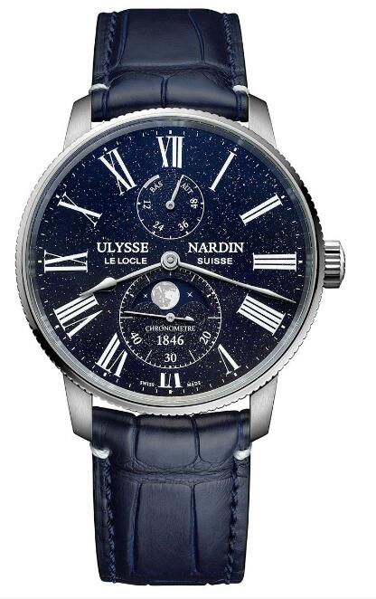 Review Best Ulysse Nardin Marine Torpilleur Moonphase Aventurine 1193-310LE-3A-AVE/1A watches sale